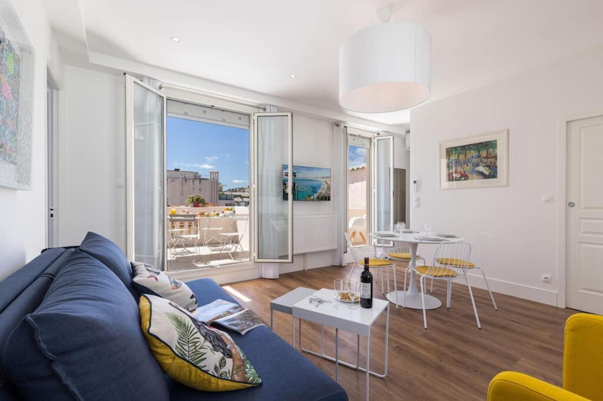Spitalieri- Sunny Terrace With View -New Apartment Nice Extérieur photo
